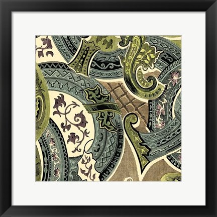 Framed Tapestry Elegance II Print