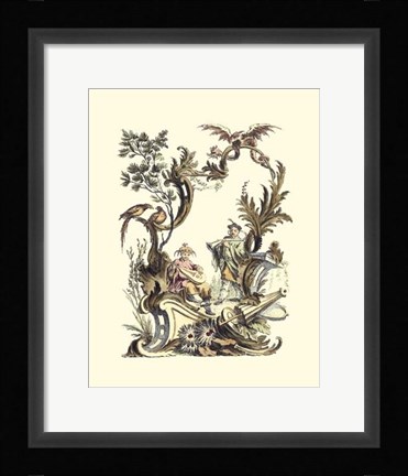 Framed Oriental Garden III Print