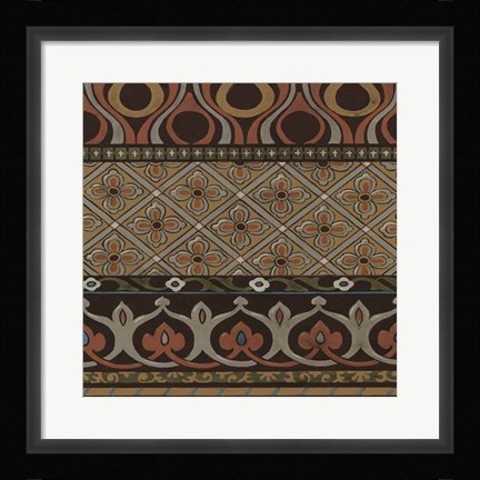 Framed Heirloom Textile III Print