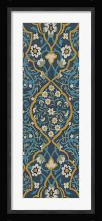 Framed Cobalt Tapestry II Print