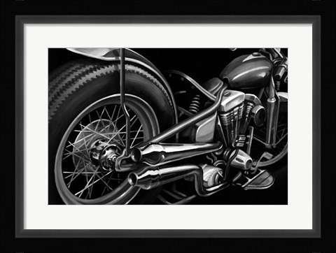 Framed Vintage Motorcycle II Print