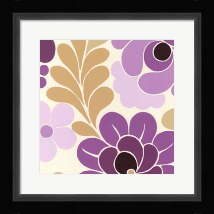Framed Fuchsia Floral III Print