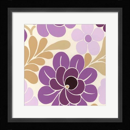 Framed Fuchsia Floral IV Print