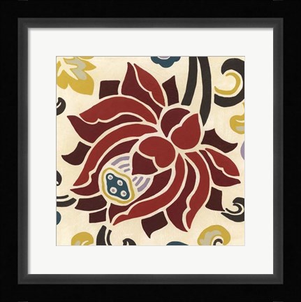 Framed Persian Garden IV Print