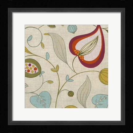 Framed Cabana Floral II Print