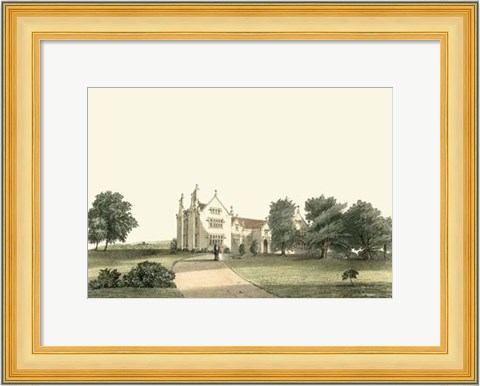 Framed Lancashire Castles V Print
