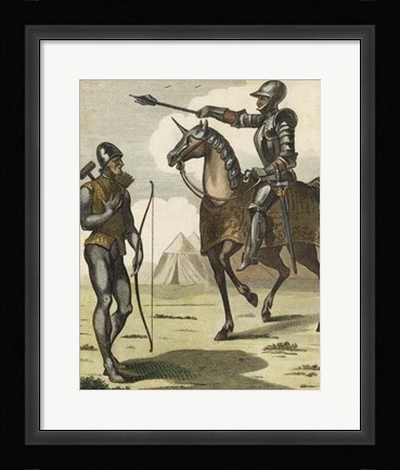 Framed Armored Soldiers II Print