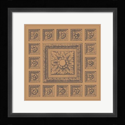 Framed Terra Cotta TIle IV Print