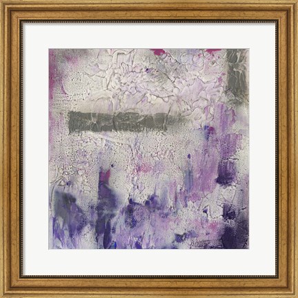 Framed Dusty Violet I Print