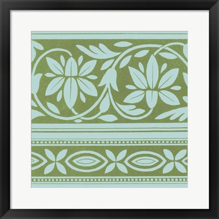 Framed Spring Leaf Motif IV Print
