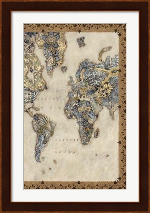 Framed Royal Map II Print