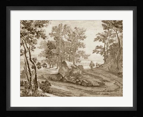 Framed Italian Pastoral I Print