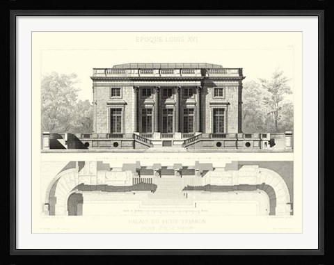 Framed Palais Du Petit Trianon Print