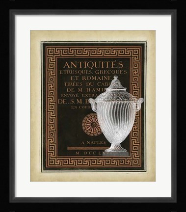 Framed Antiquities Collection III Print