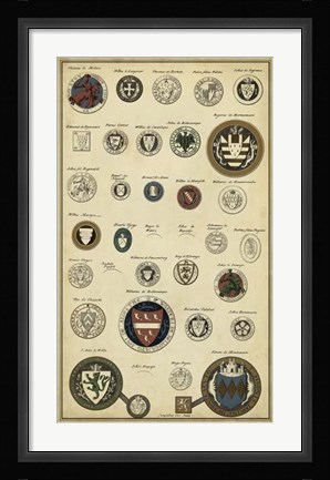 Framed Imperial Crest III Print