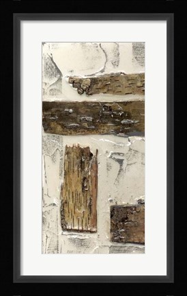 Framed Birch Bark Abstract I Print