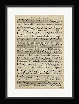 Framed Vellum Songbook I Print