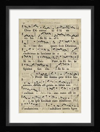 Framed Vellum Songbook II Print