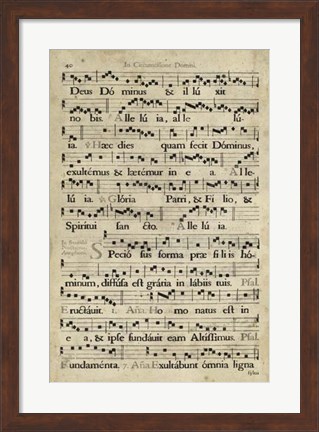 Framed Vellum Songbook II Print
