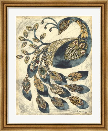 Framed Royal Peacock II Print