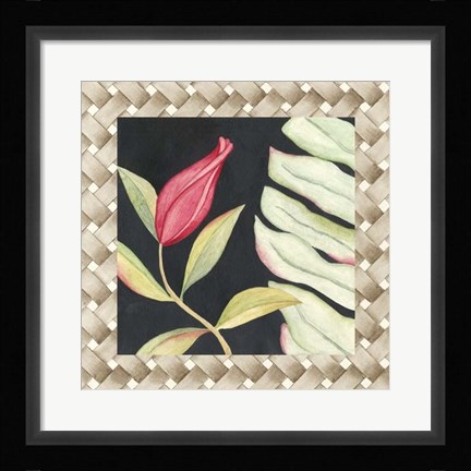 Framed Midnight Garden I Print