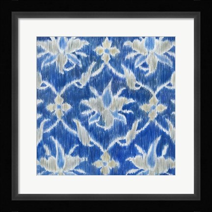 Framed Royal Ikat II Print