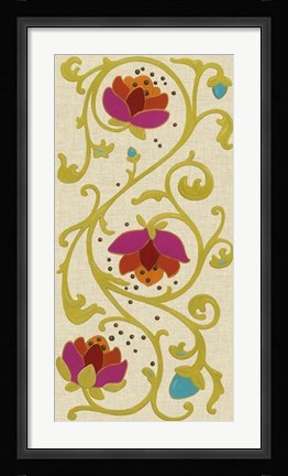 Framed Cloisonne Panel I Print