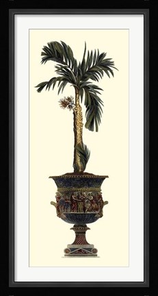 Framed Elongated Potted Palm II Print