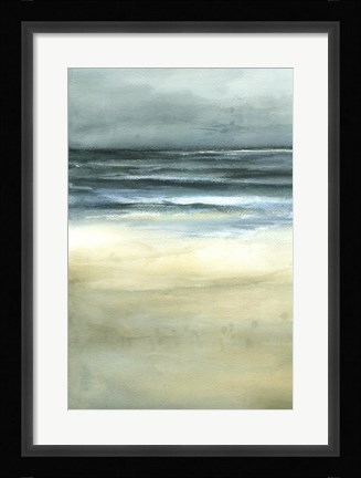 Framed Tranquil Sea I Print
