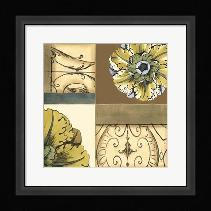 Framed Small Marine Rosette Comp. III Print