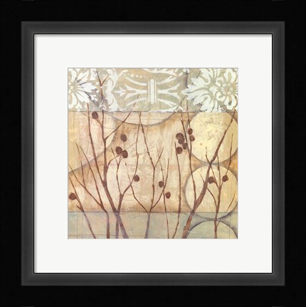 Framed Small Willow and Lace I Print