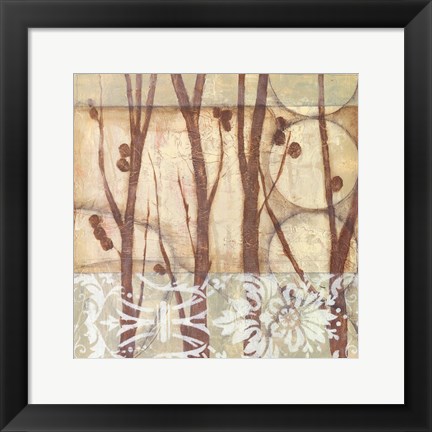 Framed Small Willow and Lace III Print