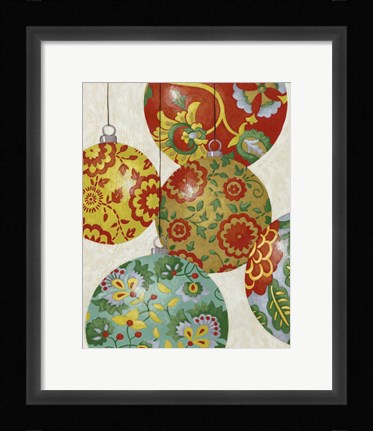 Framed Christmas Cheer I Print