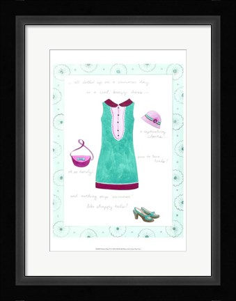 Framed Fashion Diary IV Print