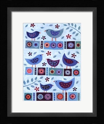 Framed All in a Row Print