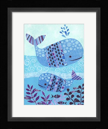 Framed Ocean Blue Print