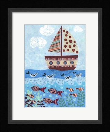 Framed Sunny Sailing Print