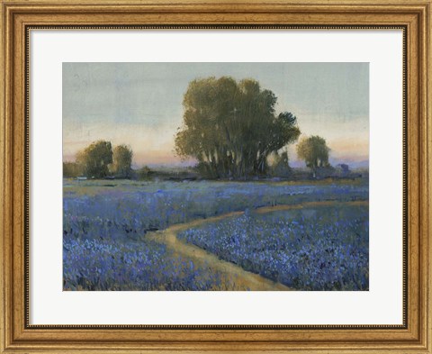 Framed Blue Bonnet Field I Print