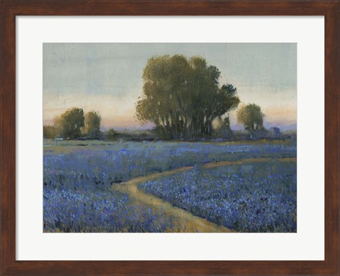 Framed Blue Bonnet Field I Print