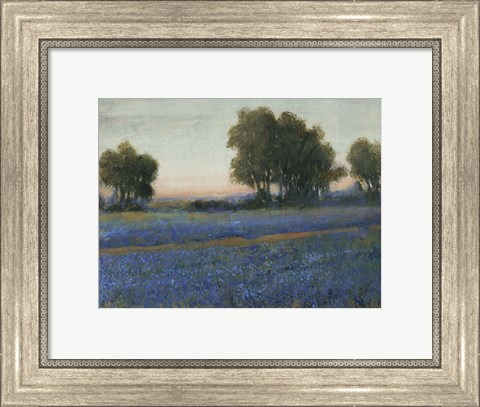 Framed Blue Bonnet Field II Print