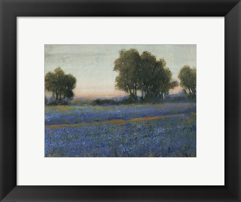 Framed Blue Bonnet Field II Print