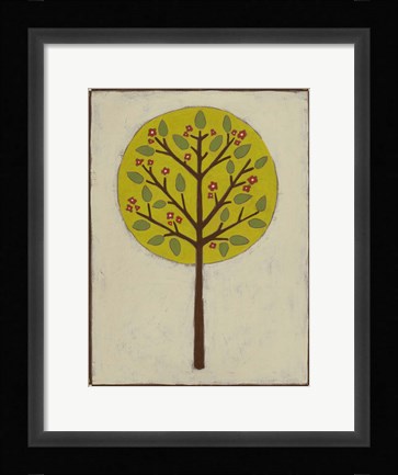 Framed Orchard Vignette I Print