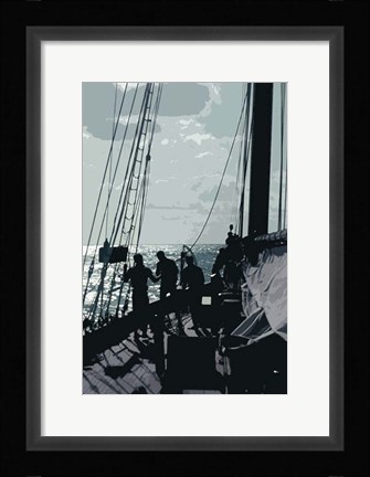 Framed Caribbean Vessel II Print