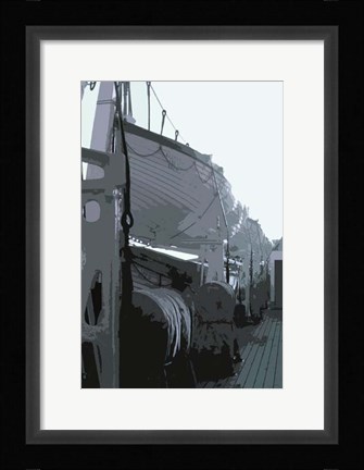 Framed Caribbean Vessel III Print