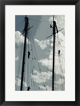 Framed Caribbean Vessel IV Print