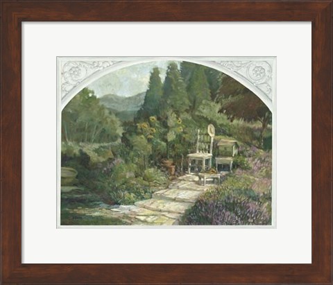 Framed Lavender Garden Print