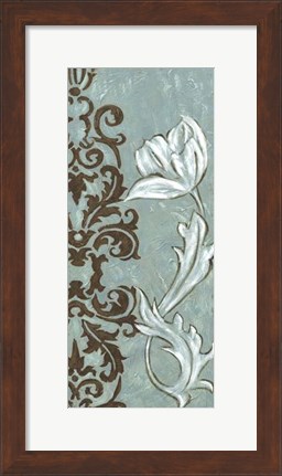 Framed Floral and Damask II Print