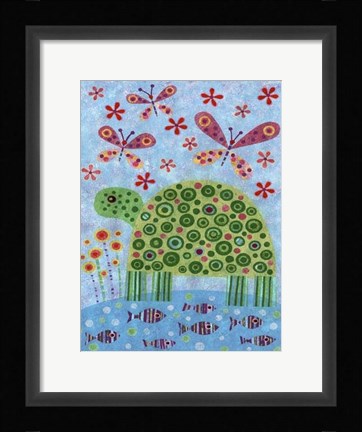 Framed Turtle Pond Print