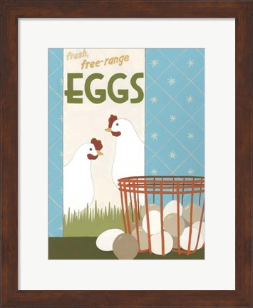 Framed Free-Range Eggs Print