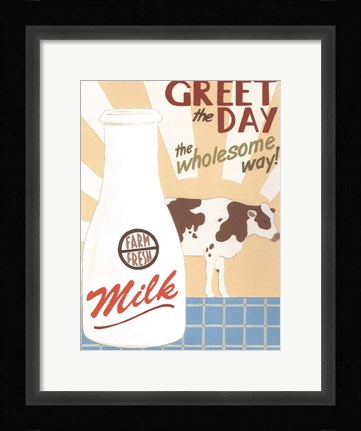 Framed Farm-Fresh Milk Print